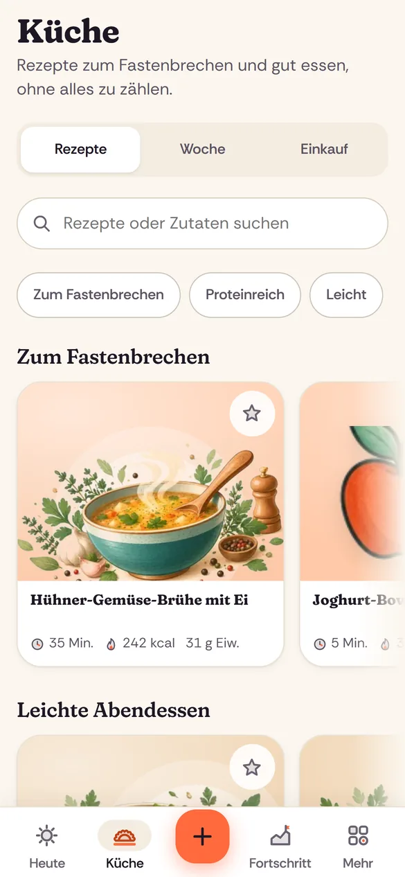 Rezepte zum Fastenbrechen, gratis