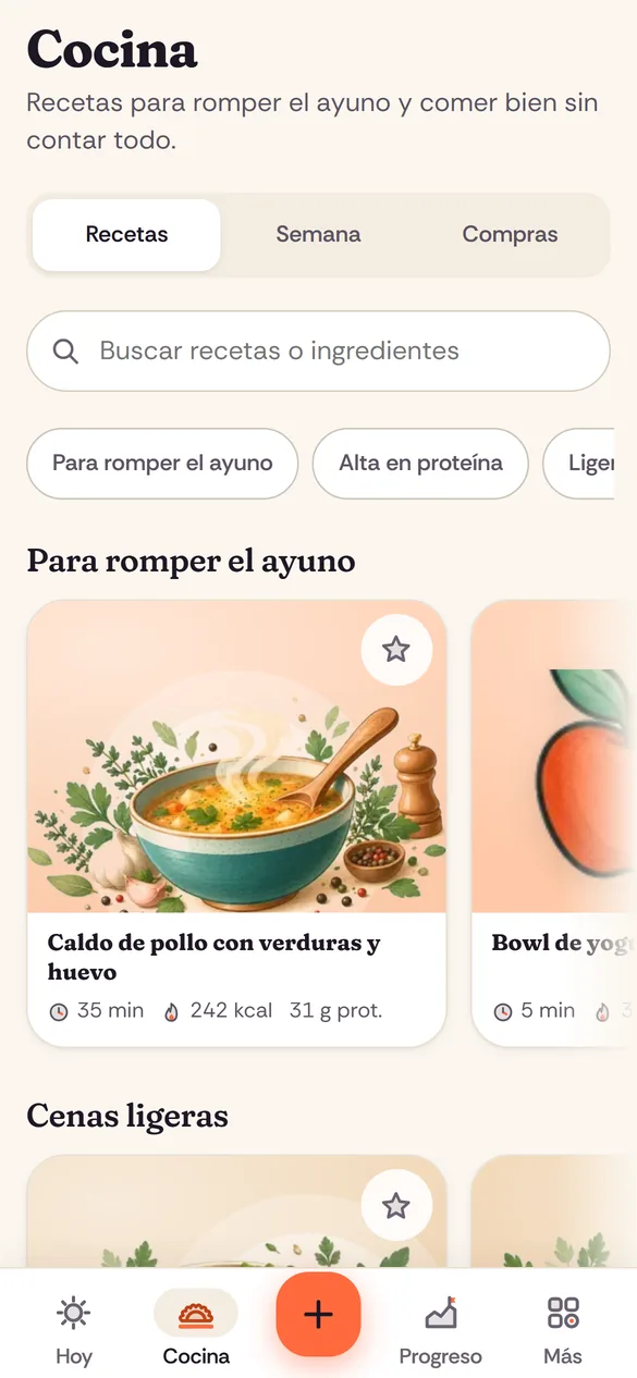 Recetas para romper el ayuno, gratis