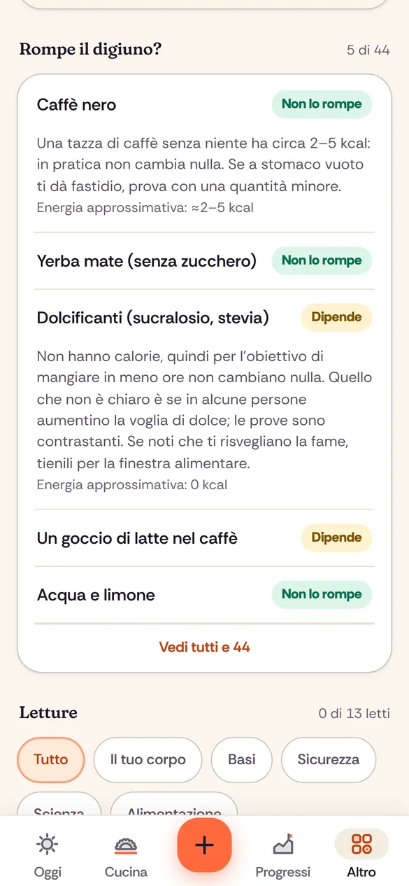 Il caffè rompe il digiuno? 44 risposte